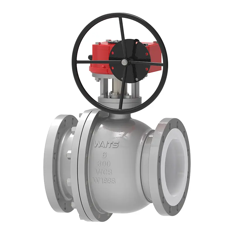 Берілістер PTFE төселген шар клапанын