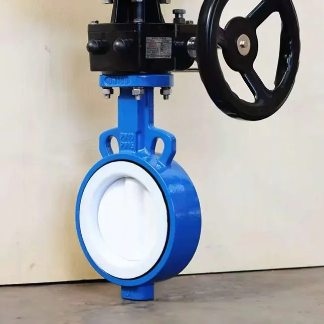 Wafer Ptfe Lined Butterfly Valve